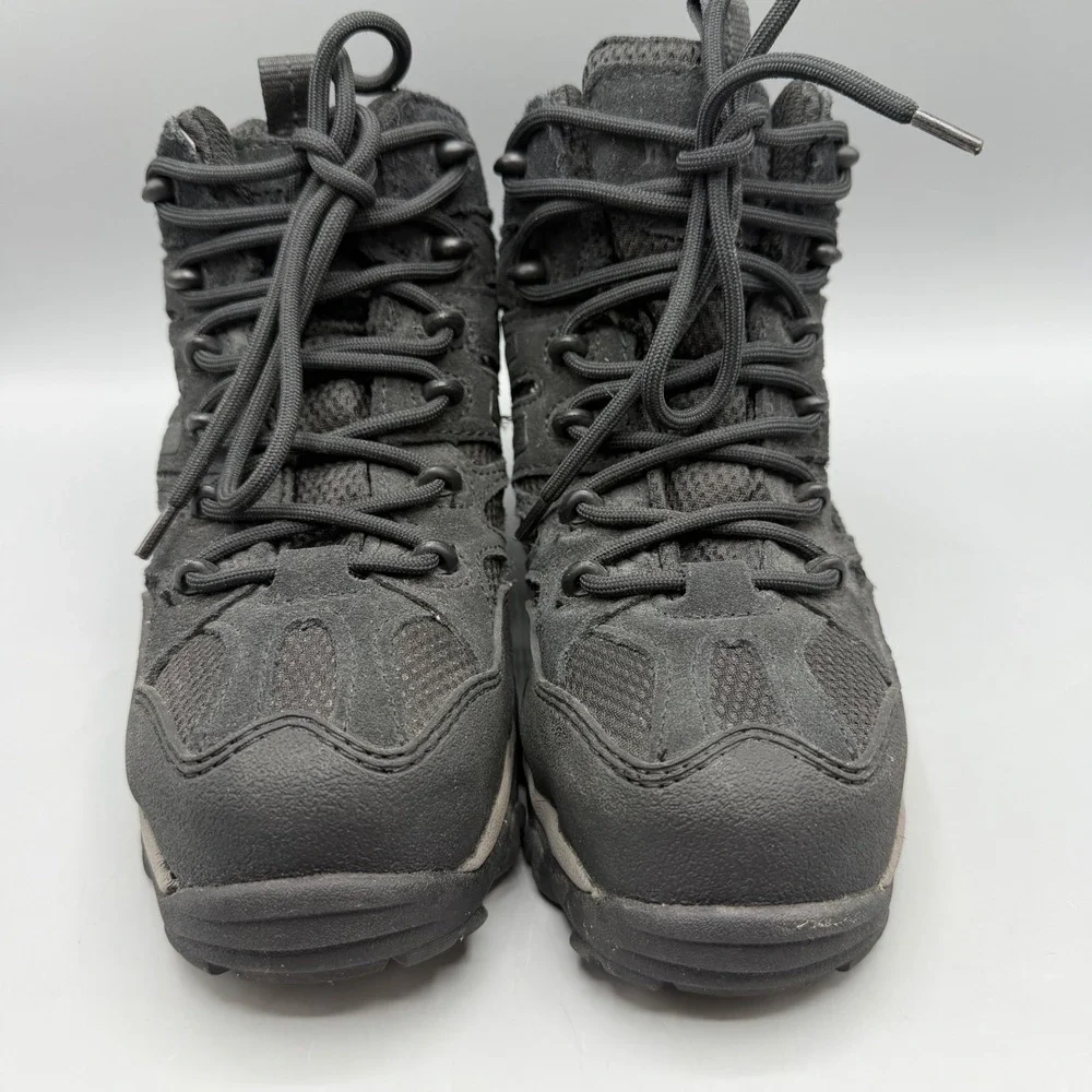 Wolverine Rev Waterproof Composite Toe Work Boots Black Leather Mens 6 W881017